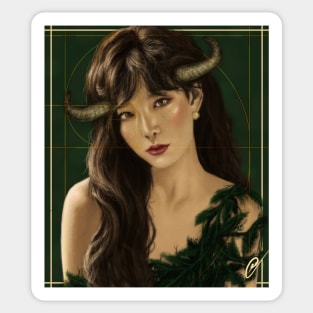 Taeyeon - Taurus painting Sticker